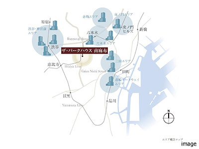 エリア概念マップ｜ザ・パークハウス南麻布