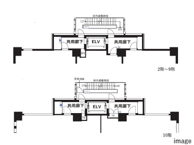エレベーター説明図｜ザ・パークハウス南麻布
